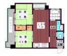 シャンピア大濠 - 所在階 の間取り図