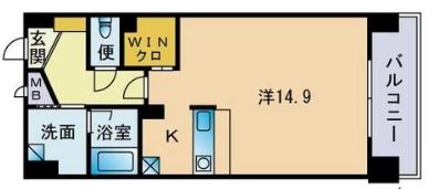 フォルビートII202号室-間取り