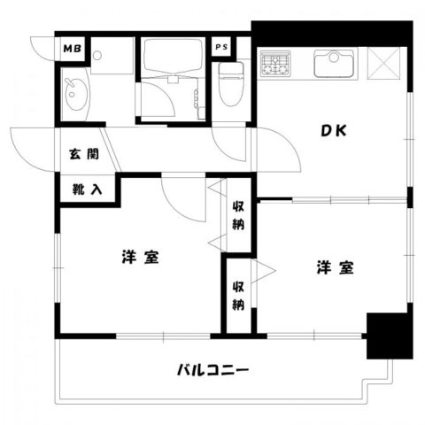 ロマネスク桜坂第2303号室-間取り