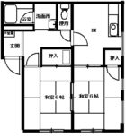 内外輸送アパート - 所在階 の間取り図