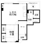 浄水グランドコーポ - 所在階 の間取り図