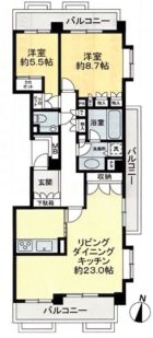 パークヒルズ櫻坂ステージI - 所在階 の間取り図