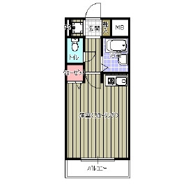 日野山第五ビル6F号室-間取り