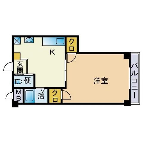 ホワイトリバー地行305号室-間取り