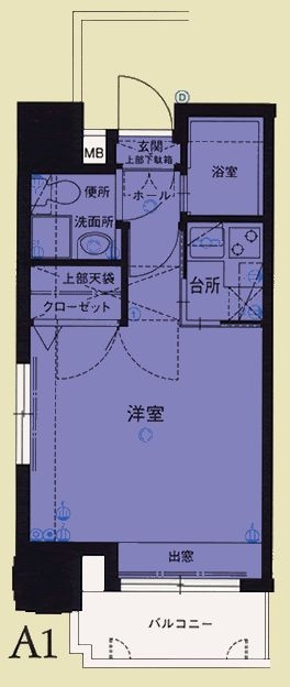 エステートモア平尾パージュ810号室-間取り