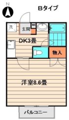 ハイマート鳥飼 - 所在階 の間取り図