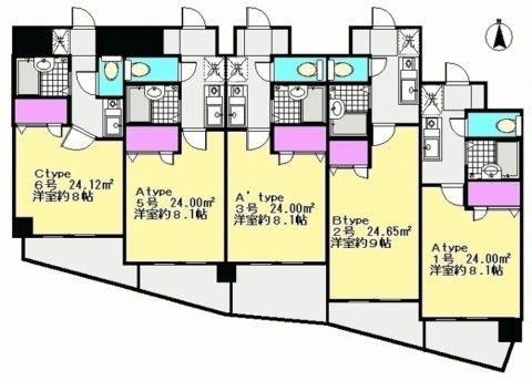 エルパルケ平尾202号室-間取り