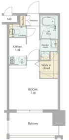 エンクレストGRAN博多駅前 - 所在階 の間取り図