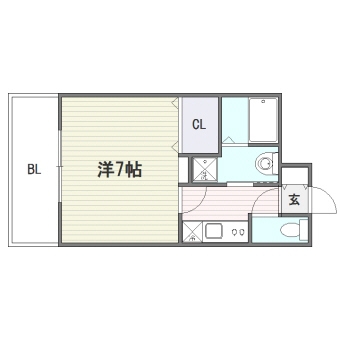 ＤＳタワー大博通り1503号室-間取り