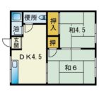 相生ハイツ - 所在階 の間取り図