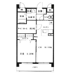 プレステージ板付502号室-間取り