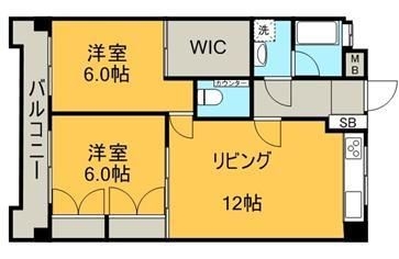 Abビル306号室-間取り