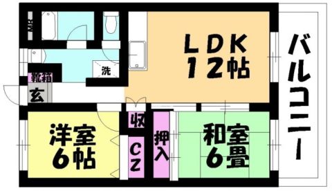 第15博多南IR BLD．403号室-間取り