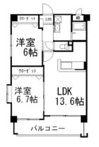 第3元木ビル - 所在階***階の間取り図 3306