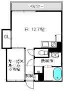 ハイディングプレイス東比恵 - 所在階 の間取り図