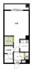 シティハイム南福岡 - 所在階 の間取り図