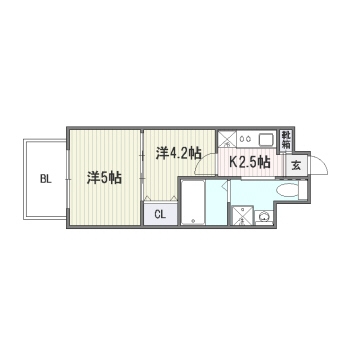 アイセレブ薬院806号室-間取り