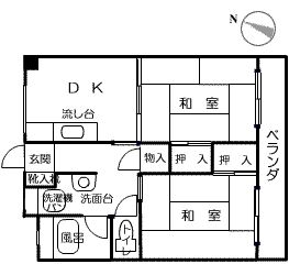 第3よしみビル605号室-間取り