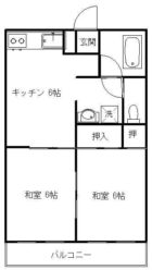 コーポ日下部 - 所在階***階の間取り図 3328