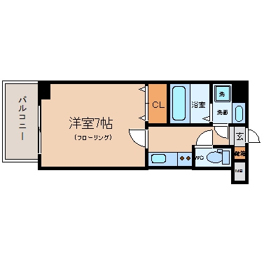 アクアシティ天神ノース203号室-間取り