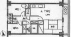 マイナミハイツII - 所在階 の間取り図