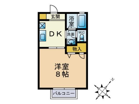 メルベーユ空港前A201号室-間取り