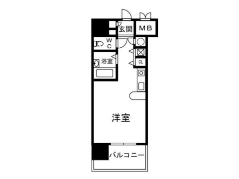 モントーレ天神705号室-間取り