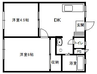 志岐ハイツ103号室-間取り