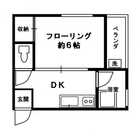 グレイスフル平尾205号室-間取り