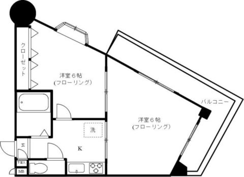 ドリーム六本松801号室-間取り