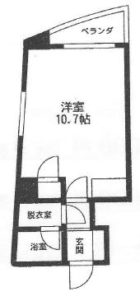 イメイブル・ド・舞鶴 - 所在階***階の間取り図 3387