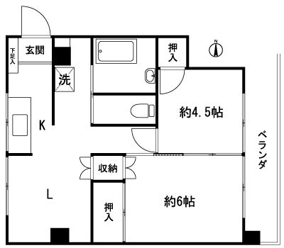 友栄ビル601号室-間取り