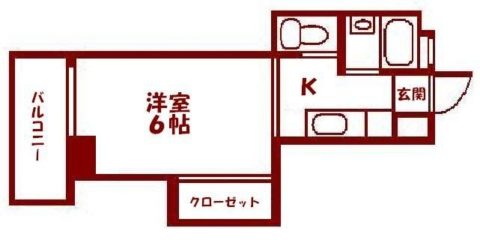 さかいコーポ202号室-間取り