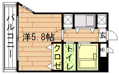 ドマーニ百道東301号室-間取り