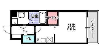 レキシントン･スクエア桜坂211号室-間取り