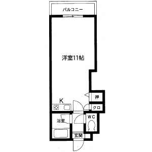 セ・レーブル平和107号室-間取り