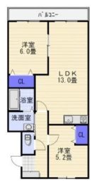 シティパル笹丘 - 所在階 の間取り図