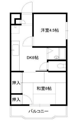 近藤ビル402号室-間取り