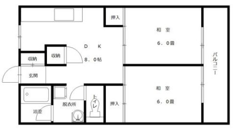 チュリス福岡9F号室-間取り