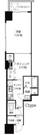 ソル・ド・中呉服 - 所在階 の間取り図