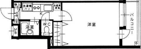 ミ・シュール天神南201号室-間取り