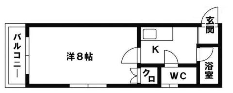 ウェールハウス105号室-間取り