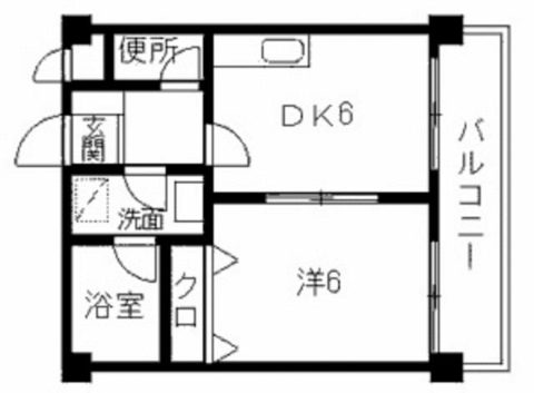 YM東比恵301号室-間取り