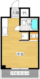 チサンマンション第3博多 - 所在階 の間取り図