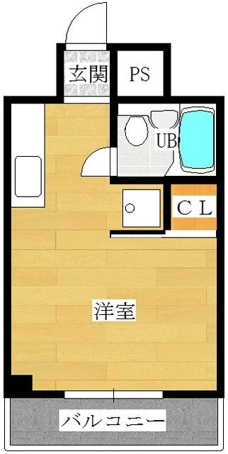 チサンマンション第3博多407号室-間取り