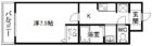 エクセレント比恵 - 所在階 の間取り図