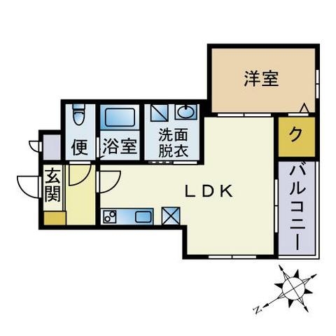 プリスティン春日駅前203号室-間取り