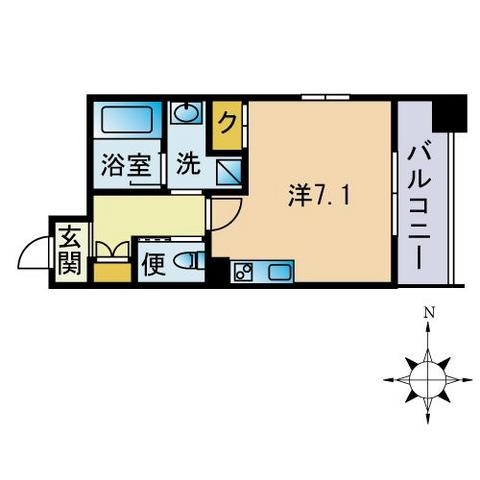 スラージュIY501号室-間取り