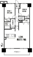 アンピール空港西 - 所在階 の間取り図