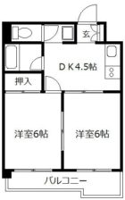 フラワービル県庁前 - 所在階 の間取り図